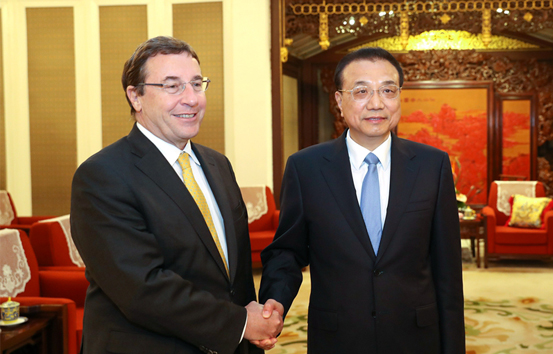 李克强会见联合国开发计划署署长施泰纳